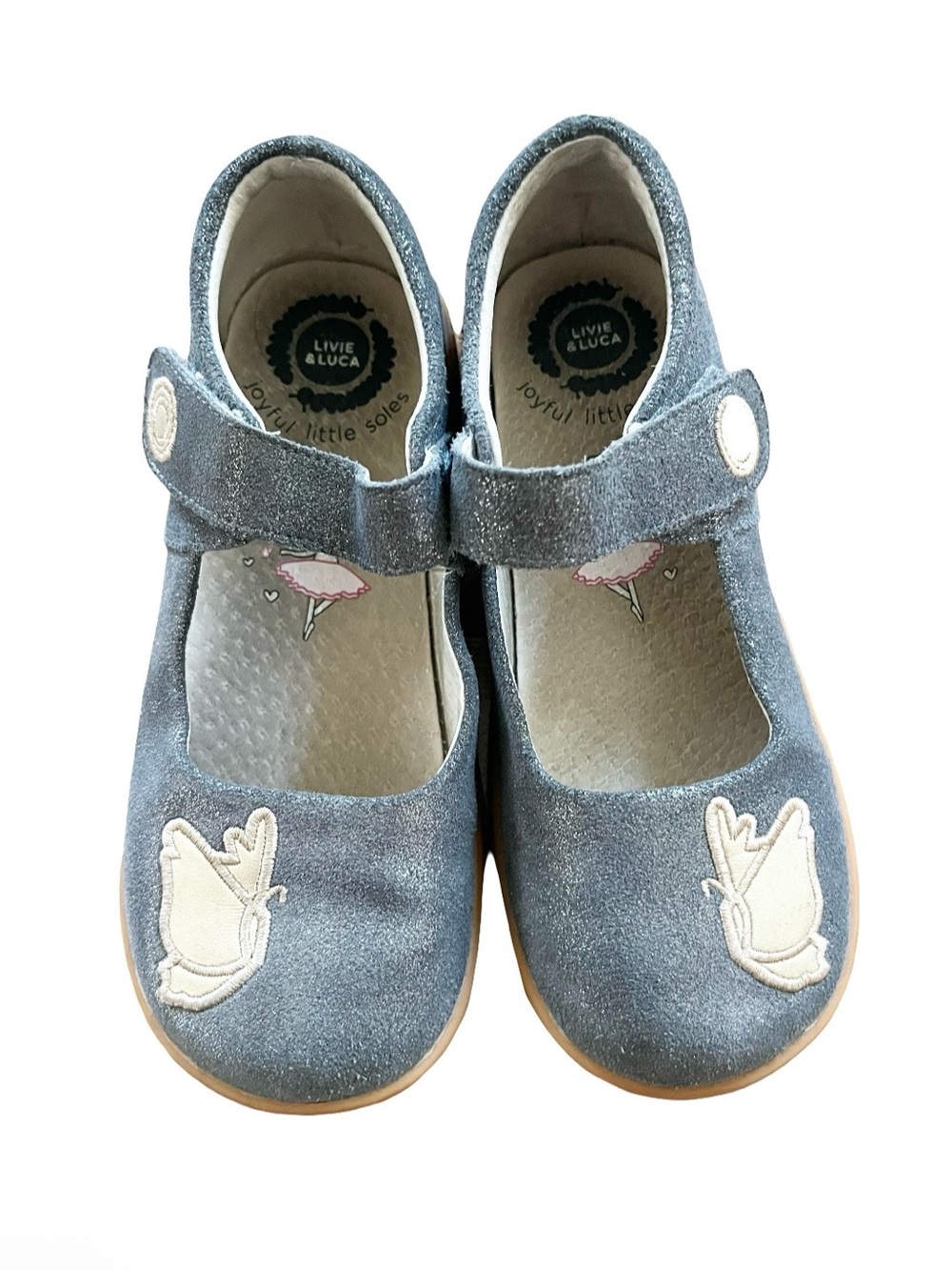 Livie & Luca Navy Mary Pio Pio Mary Jane Butterfly Shoes
